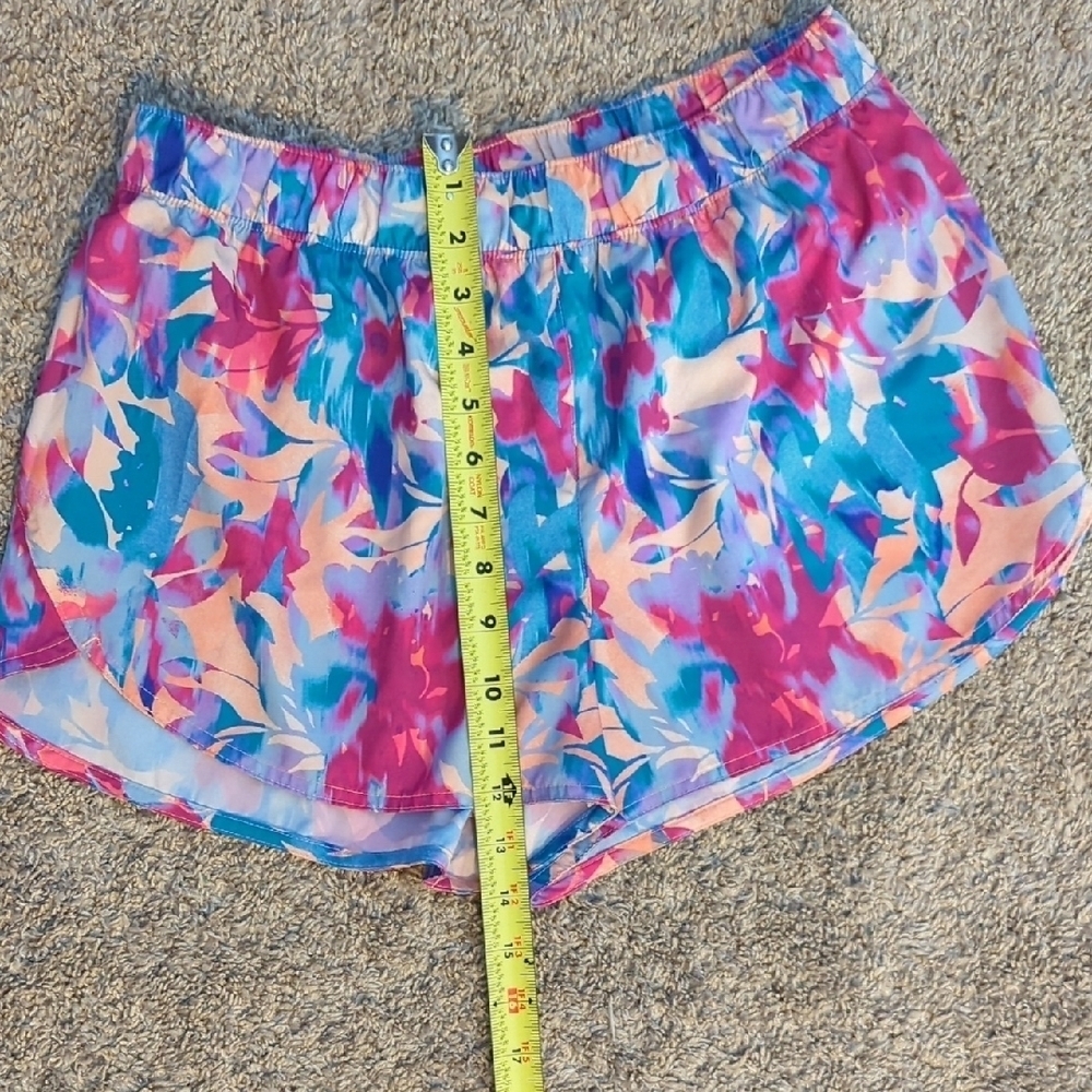 Colorful Women's Athletic Shorts - Picture 2 of 4